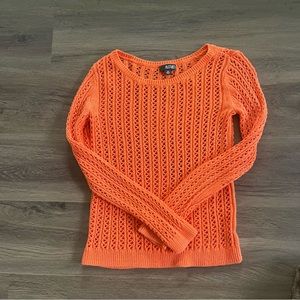 orange long sleeve sweater